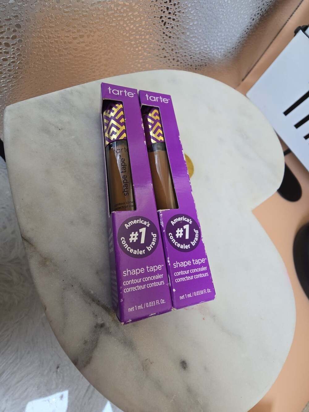 2x Tarte Shape Tape Contour Concealer 53H Deep Honey